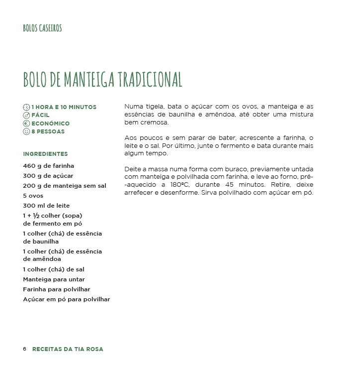 Receitas da Tia Rosa | Bolos Caseiros  - ebook