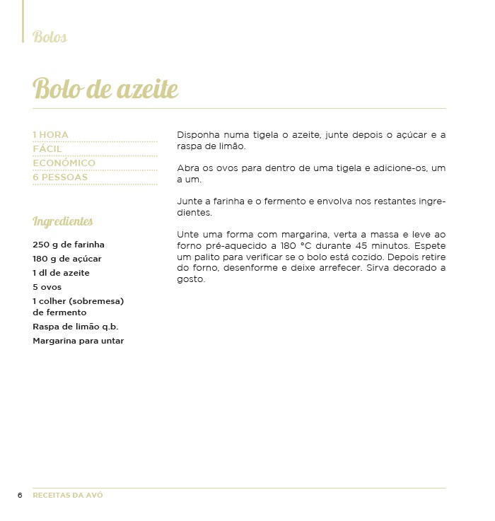 Receitas da Avó | Bolos - ebook